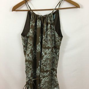 →  roxy hawaiian floral print top